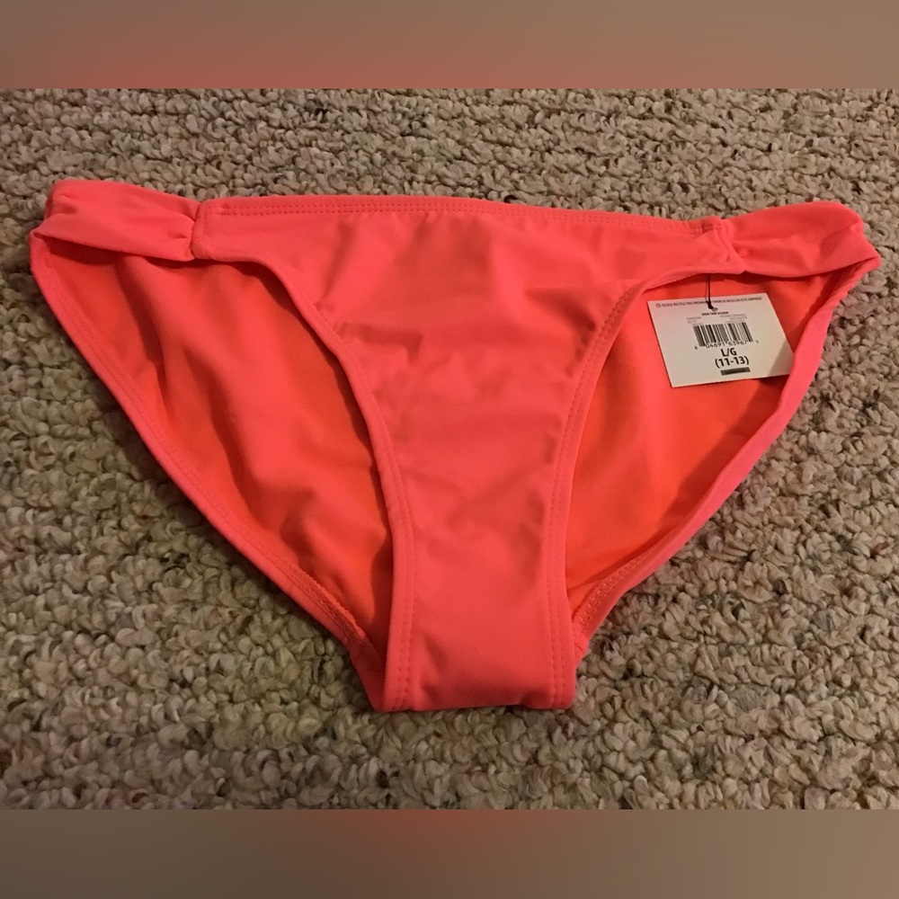 OP OCEAN PACIFIC NWT BIKINI BOTTOM SWIM SZ 11/13 NEON